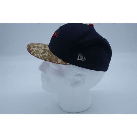 New Era NFL Houston Texans Salute to Service Blue Camo SnapBack Hat - Picture 2 of 10